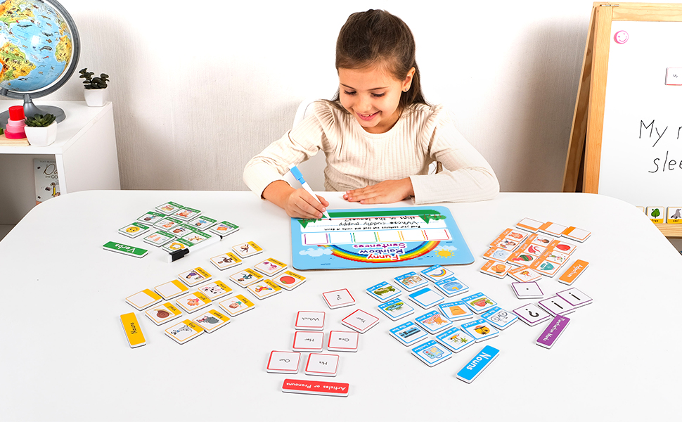 magnetic words for sentences grammar games magnetic word game learning parts of speech literacy game