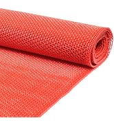 Drainage Flooring Mat, 3 x10 Ft 0.22'' Thick Pool Flooring Mat, Anti-Slip Commercial Kitchen Mat,...