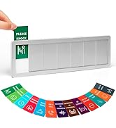 Customizable 7 Options Sliding Office Sign with 13 Changeable Status, Double-Sided Acrylic Cards ...