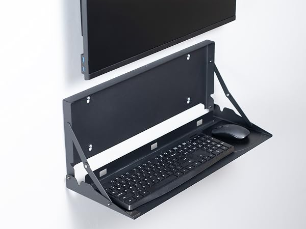 Flip Down Keyboard Tray Wall Mount