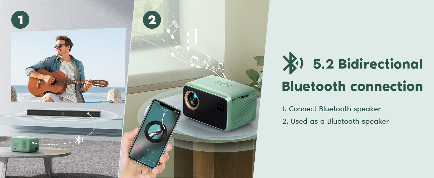 bluetooth projector