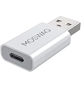 MOSWAG USB Type C Female to USB A Male Adapter, Compatible with Laptops, PC, No Additional Driver...