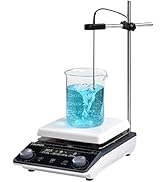 LACHOI LCD Digital Magnetic Stirrer 5.9 inch Hot Plate Magnetic Stir Plate Max 5L Max Temp.300?/5...