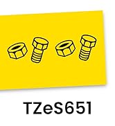 Brother Yellow Label Tape, Black on Yellow Extra Strength, 24mm (TZeS651)