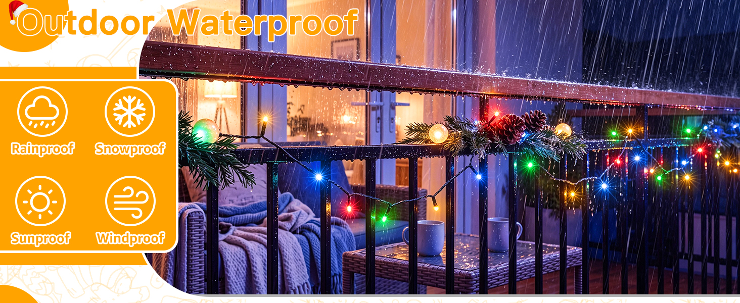 Chrismas Lights Outdoor Waterproof