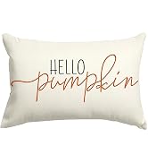 RABUSOFA Fall Pillow Covers 12x20 Inch,Autumn Hello Pumpkin Pillows Decorative Throw Pillows,Lumb...