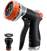 Garden Hose Nozzle,Hose Spray Nozzle with Water Volume Control Valve,High Pressure Water Hose Noz...