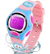 Ayybboo Kids Watch Digital with Cartoon Rubber Band, Colorful LED Lights Kids Waterproof Watch wi...