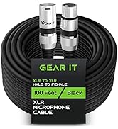 GEARit XLR Cables, Male to Female Microphone Cable 3-Pin Balanced Shielded Mixer XLR to XLR Cable...
