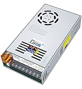 DROK AC to DC Power Converter, DROK AC 110-220V Step Down to DC 0-24V 48V 10A 20A 480W Voltage Bu...