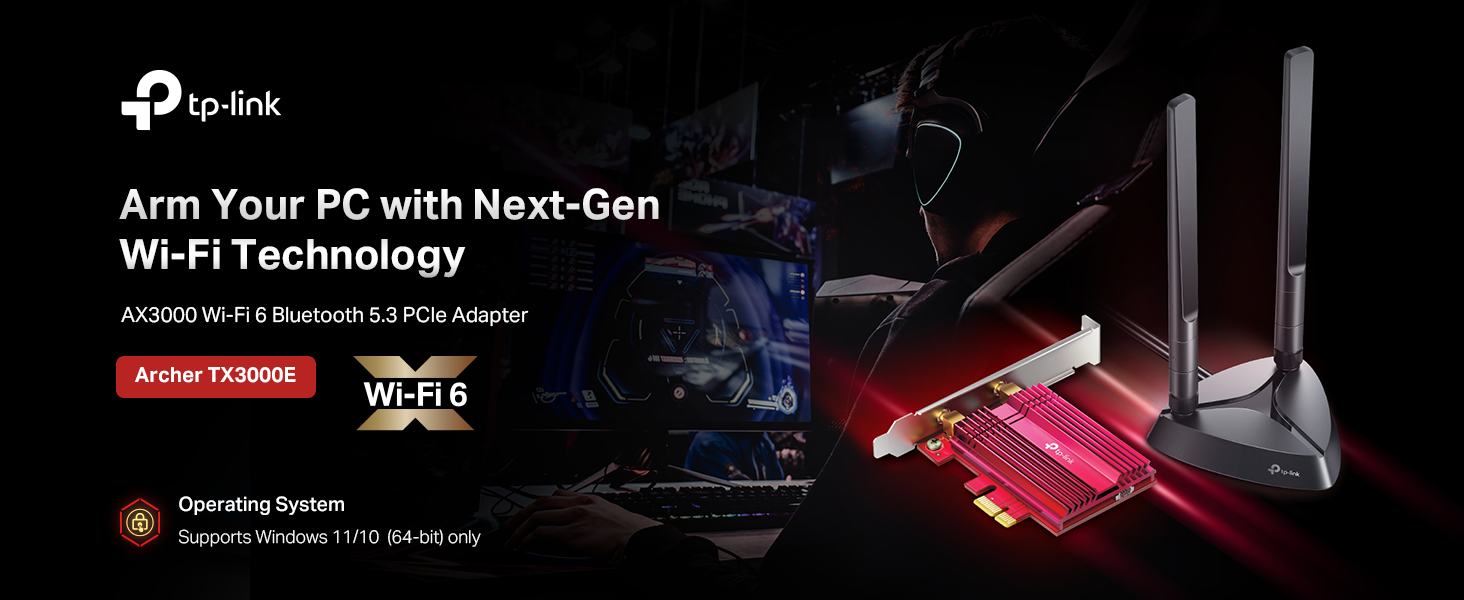 PCIE WiFi Card Bluetooth 5.3 - TP-Link AX3000 Archer TX3000E
