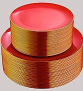 red plastic plates