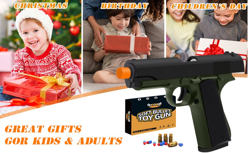 Soft Bullet Toy Gun with Shell Ejecting