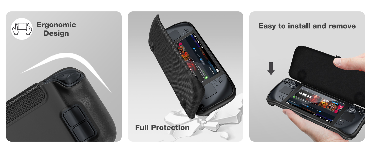 ProCase Flip Case for Steam Deck with Front Cover