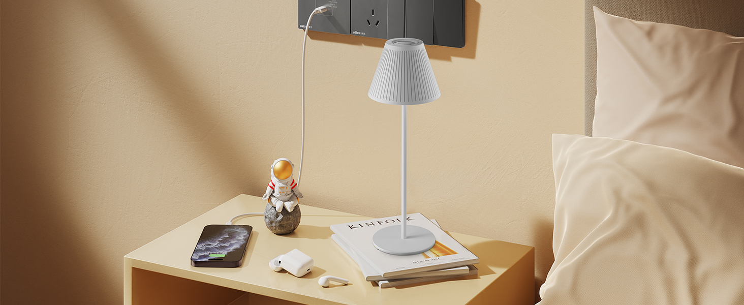 Honeywell Cordless Table Lamp for beside reading