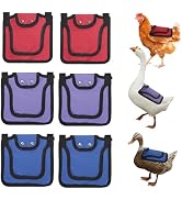 6PCS Chicken Saddles for Hens, Hen Saddle Apron Jacket with Adjustable Strap, Chicken Wing Feathe...