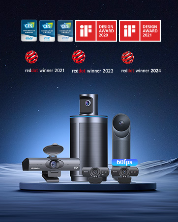 Demonstrated NexiGo&amp;#39;s four cameras that won CES, IF and Reddot awards