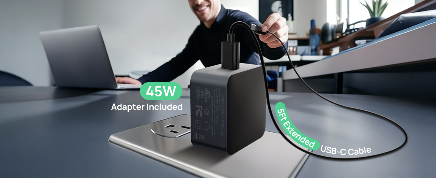 45w adapter included
