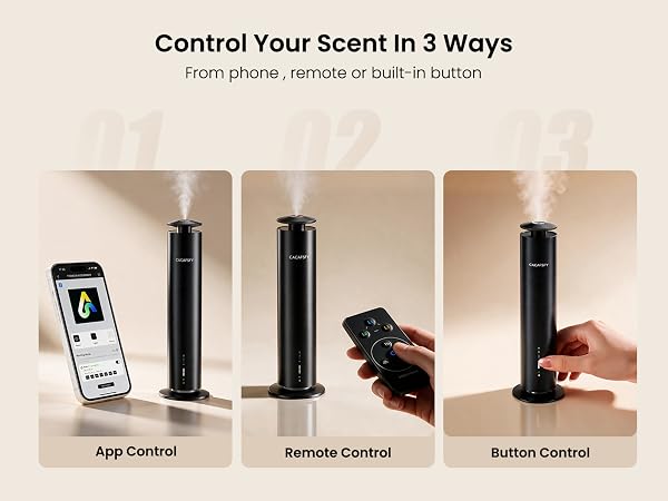 Control your scent in 3 ways