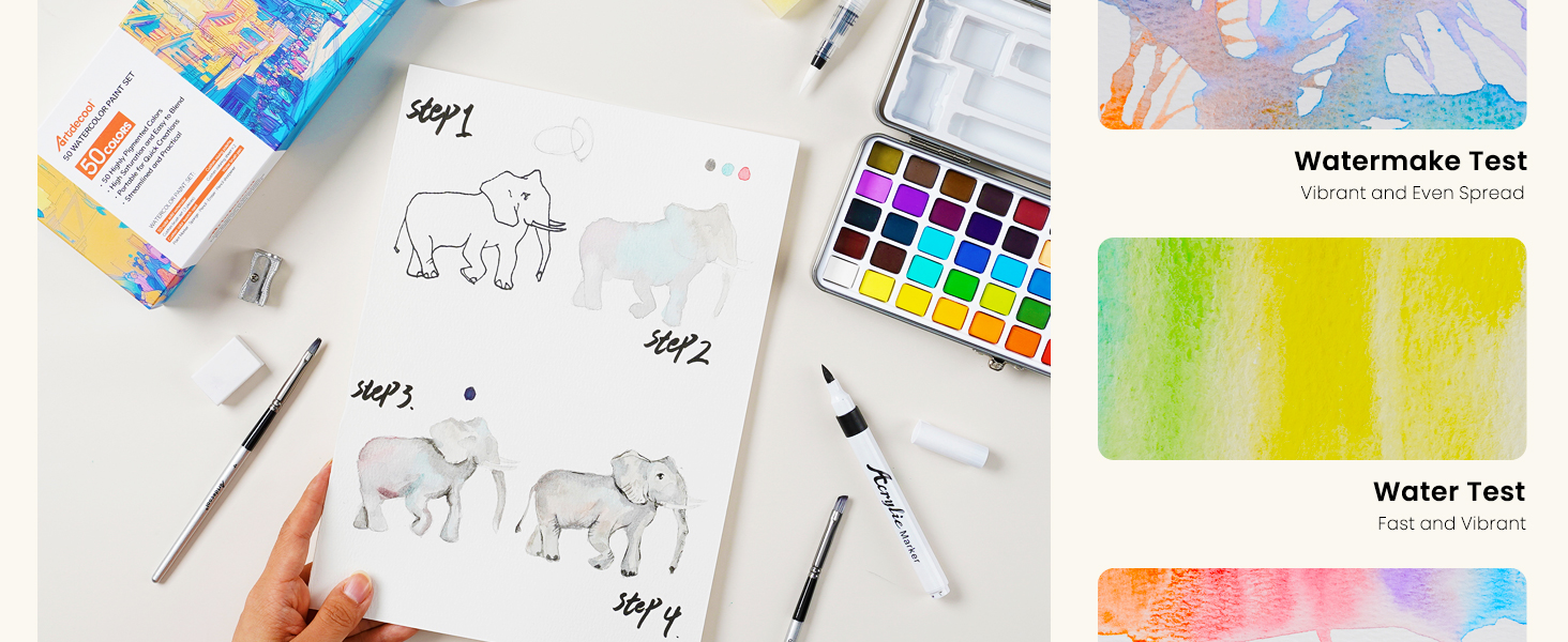 watercolor paint set