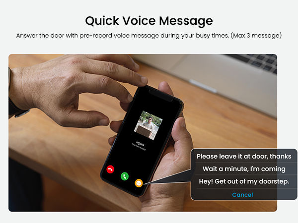 Set quick preset replies to communicate with visitors when you're busy.