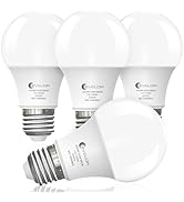evelor A19 LED Light Bulbs,60 Watt Equivalent Daylight 5000K with E26 Base,Efficient 9W,800 Lumen...