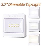 STAR-SPANGLED 3 Pack 3.7” Dimmable Push Tap Lights, Stick on LED Touch Lights AA Battery Operated...