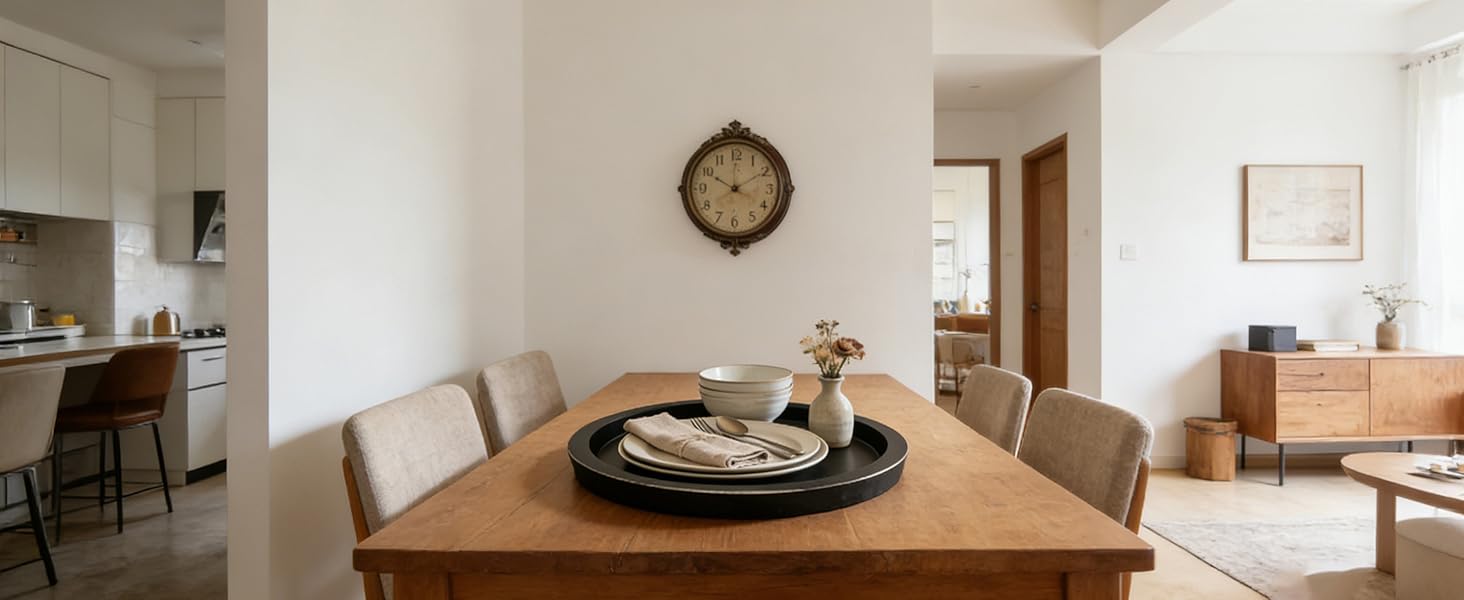 11 Inches Round Wooden Tray