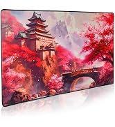 GUNMJO Cherry Blossom Extended Gaming Mouse Pad, Ultra-Smooth Surface for Pixel-Precise Mouse Con...