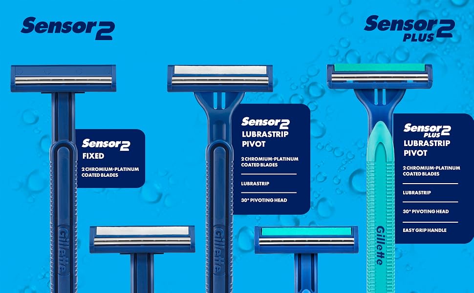 Sensor2 Fixed; Sensor2 Lubrastrip Pivot; Sensor2 Plus Lubrastrip Pivot Easy Grip Handle,