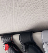 Teoenix Car Sunglasses Holder 2 Pack Black