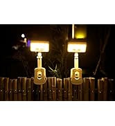 Clip On Solar Lights Outdoor with Motion Sensor, 360°Rotatable &amp; Vertically Adjustable Solar Fenc...
