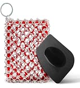 [Exclusive Edition] BTLUX Cast Iron Scrubber, Cast Iron Sponge – 316 Stainless Steel, Triple Ring...