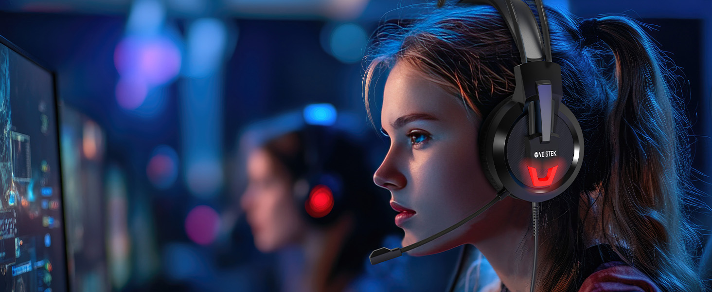 girl and woman gamer headset