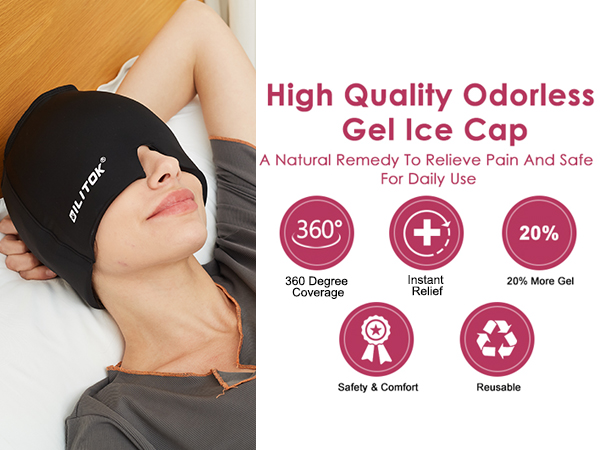 headache and migraine relief cap