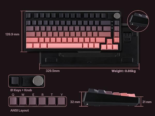 HE75 Tri-Mode Gaming Keyboard
