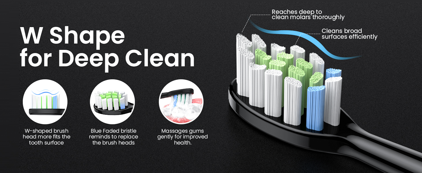 W-Shaped for Deep Clean