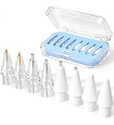 JOOSKO 8 Pack Upgraded Replacement Tips for Apple Pencil Pro/USB-C/2nd Gen/1st Gen Tips(with Stor...