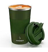 MOMSIV 17oz Travel Mug, Insulated Coffee Cup with Leakproof Lid, Vacuum Stainless Steel Double Wa...