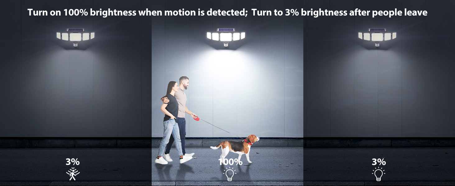 motion solar lights