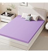 Sweetcrispy Mattress Topper Queen, 1.5 Inch Cooling Gel Memory Foam Mattress Pad for Pressure Rel...