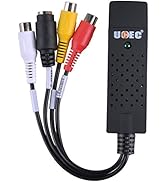 UCEC USB 2.0 Video Audio Capture Card Device Adapter VHS VCR TV to DVD Converter Support Win 2000...