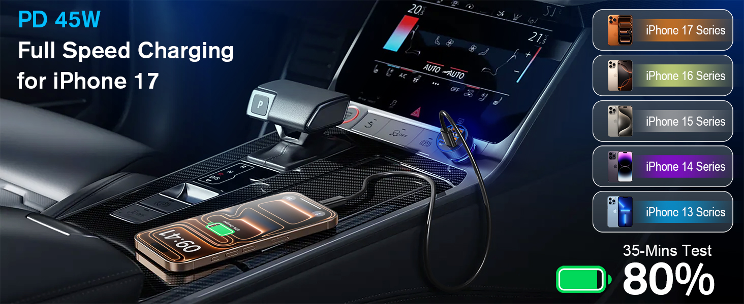 PD 45W Fast Charging for iPhone