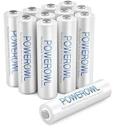 AAA Rechargeable Batteries, POWEROWL High Capacity Triple A Batteries 1000mAh 1.2V NiMH Low Self ...