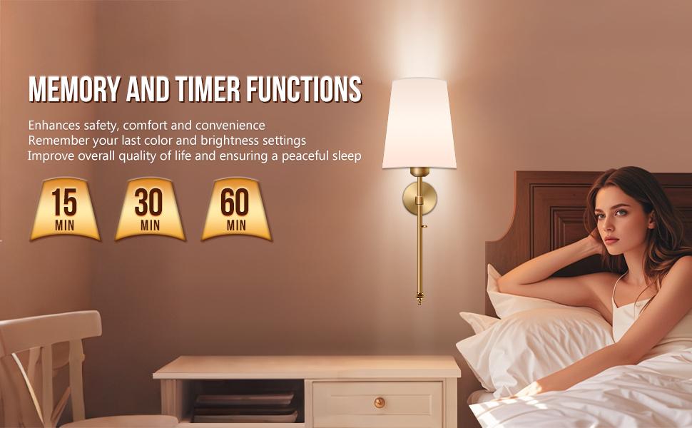 Battery Operated Wall Sconce Set of 2
