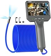 NIDAGE Dual Lens Borescope Inspection Camera 1920P HD Endoscope Camera with Light Waterproof Indu...
