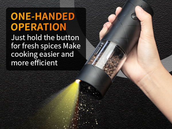 electric salt and pepper grinder set