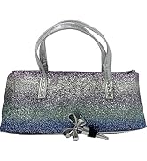 Happy Hour, Rainbow Glitter Wine Clutch with Bottle Stopper, Standard