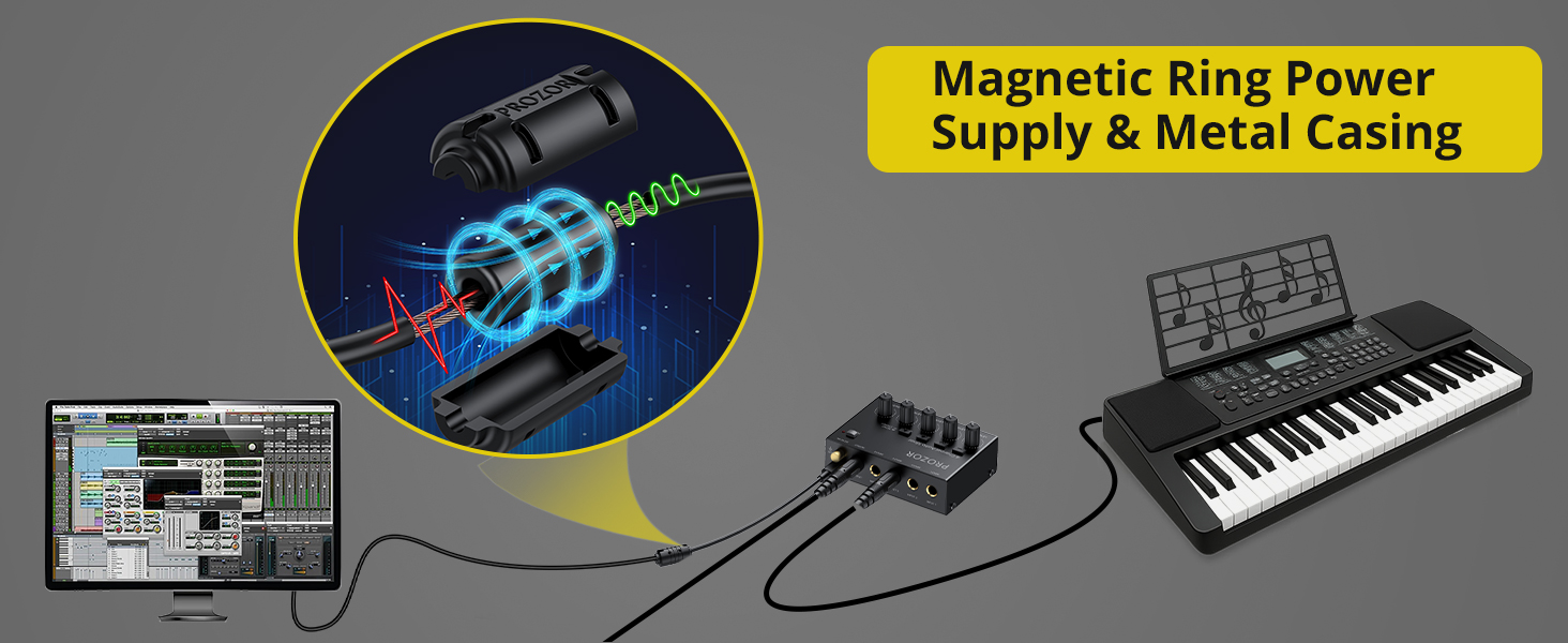 Low Noise USB Powered Audio Mixer