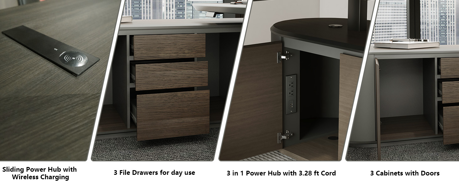Large L Shaped Office Desk
